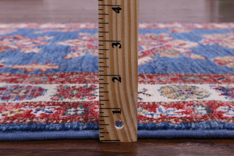 2' 10" X 12' 5" Hand-Knotted Super Kazak Runner Rug Q11232