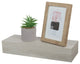 Small Chunky Floating Wall Shelf, 16"L, Weathered Grey