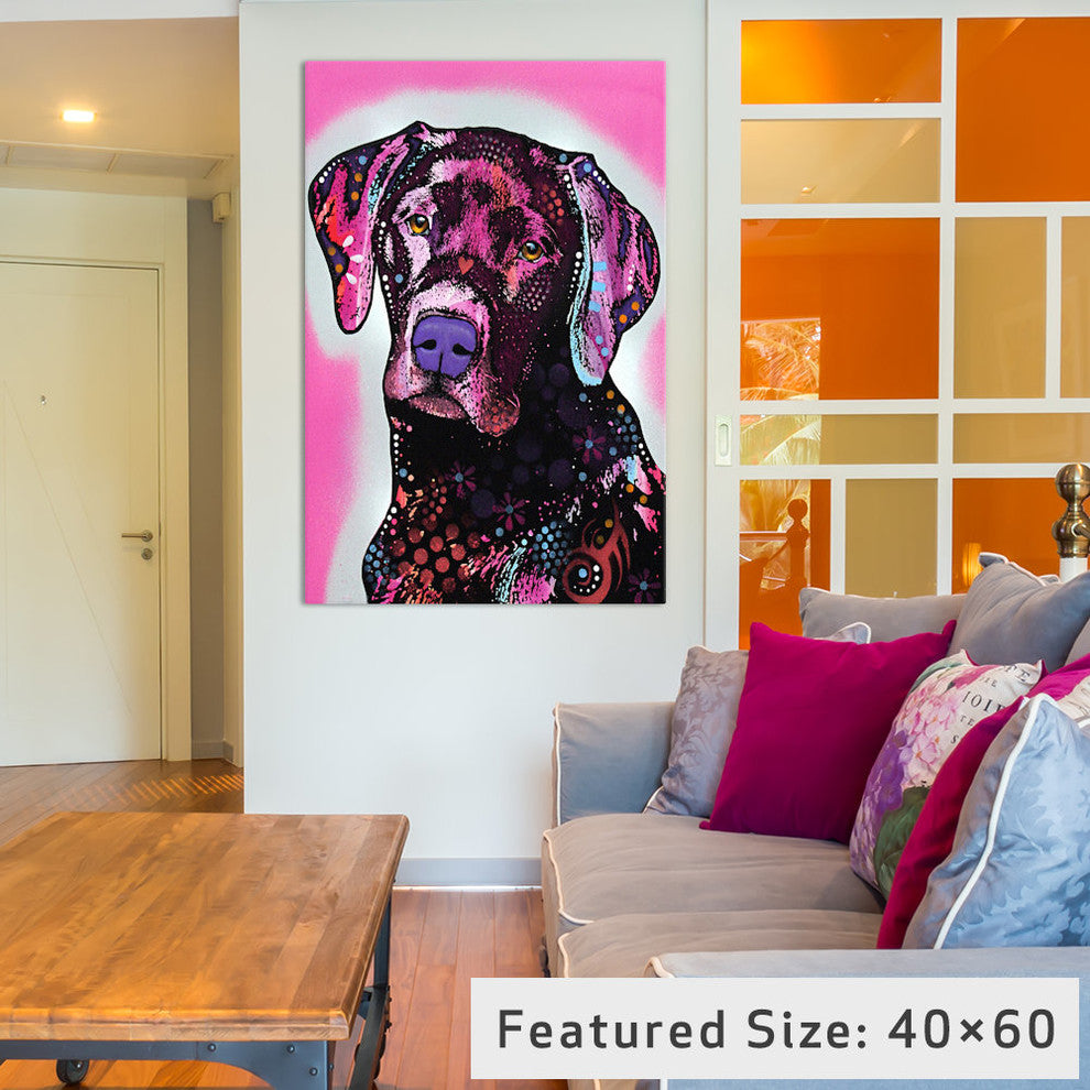 "Black Lab" Wrapped Canvas Art Print, 18x12x1.5