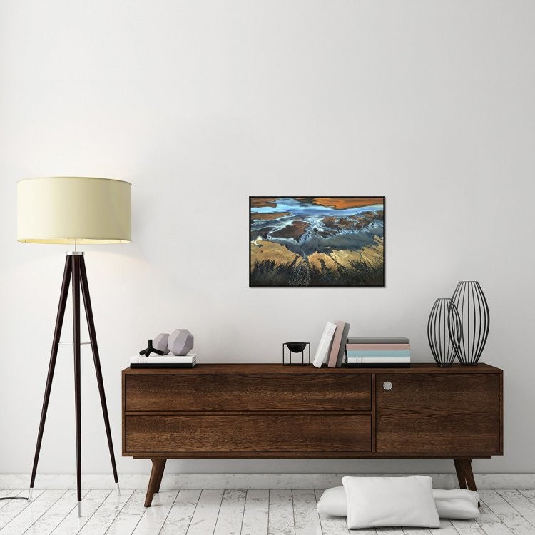 "California Aerial The Desert From Above"  by Tanja Ghirardini, 31x21"