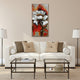 "Garden Rose" Mixed Media Iron Hand Painted Dimensional Wall Art Set of 2