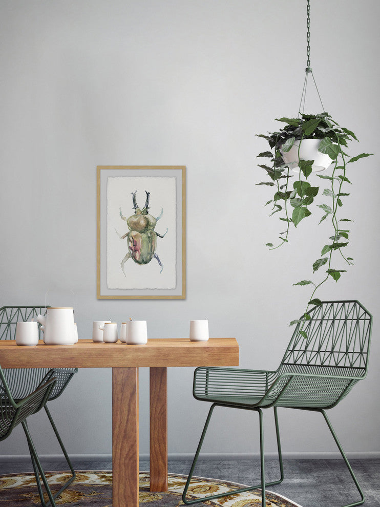 "Creepy Beetle" Framed Painting Print, 20"x30"