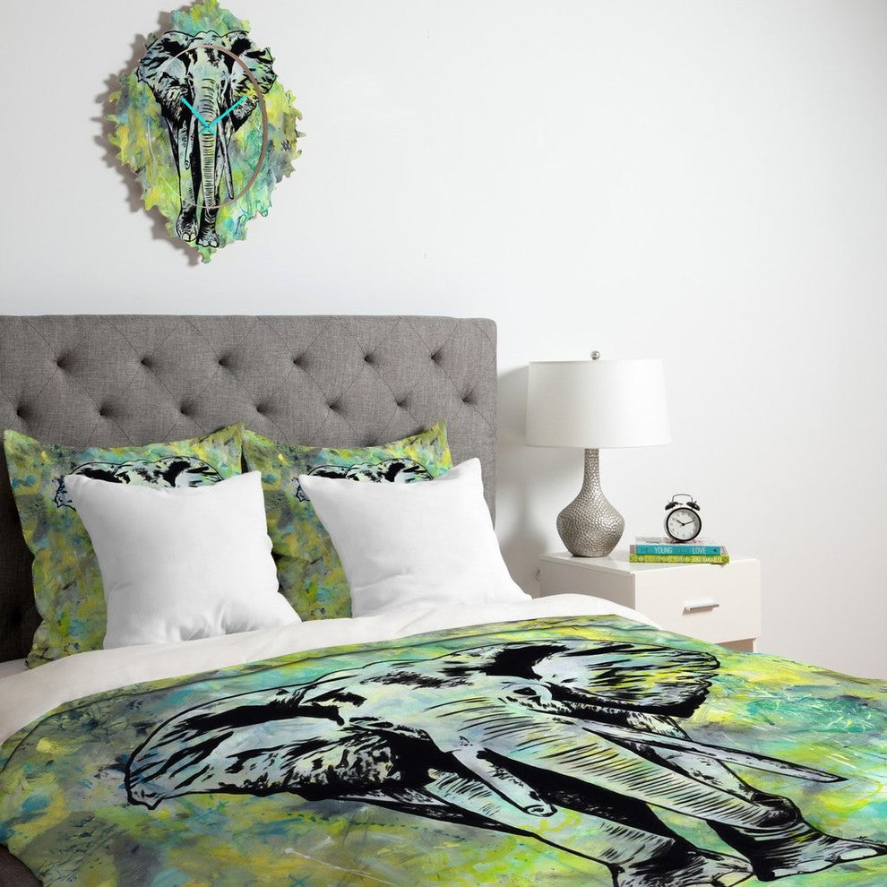 Amy Smith The Tough Elephant Duvet Cover, Queen