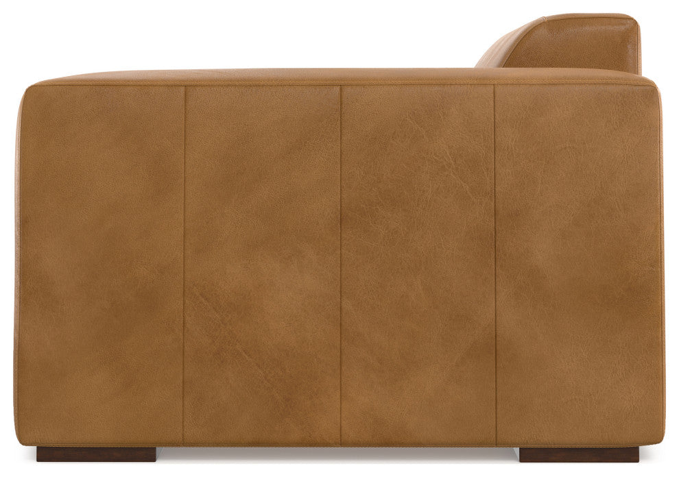 Rex Right-Arm Sofa Module in Genuine Leather