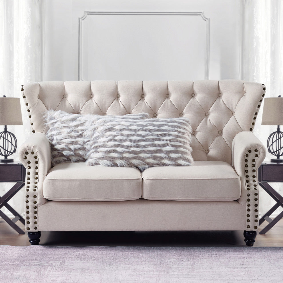 Feathery Faux Fur Pillow Cover 2 Piece Set, Grey, 14" X 26"