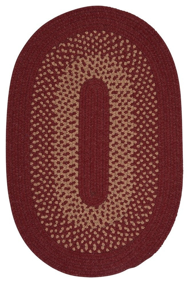Colonial Mills Madison MD74 Holly Berry Traditional Area Rug, Oval 7'x9'