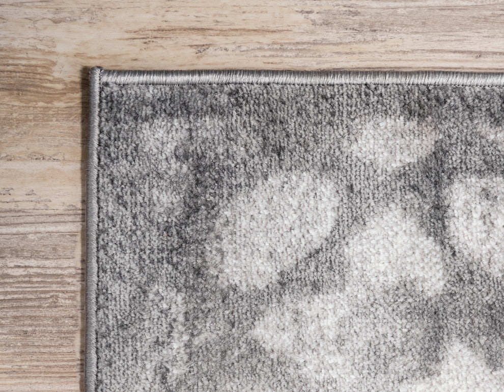 Unique Loom Dark Gray Larvotto Sofia 2' 0 x 6' 7 Runner Rug