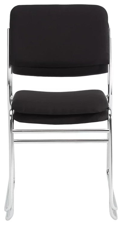 Set of 2 Dining Chair, Versatile Design With Contoured Seat & Back, Ebony Black