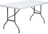 30''x 60'' Granite White Plastic Folding Table