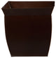 Nearly Natural 0814-MD-S1-BZ 11.75 Fluted Metal Square Planter