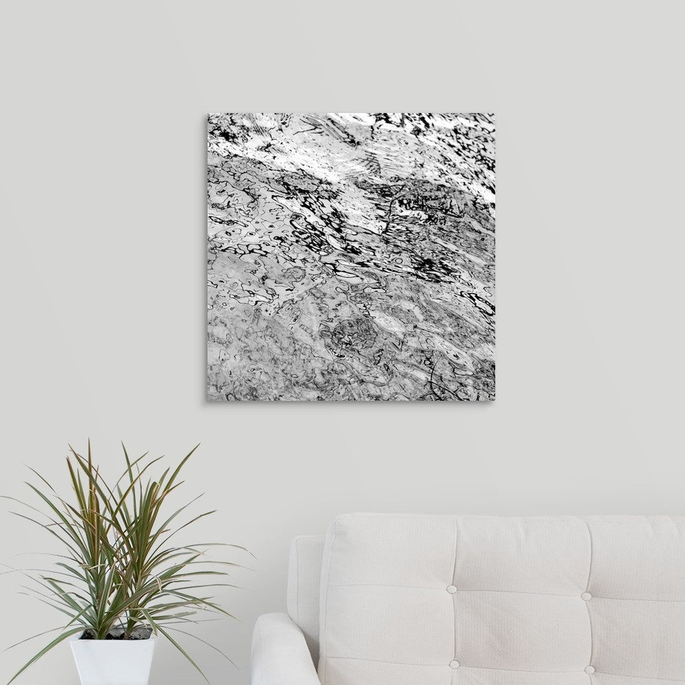 "Liquid Metal II" Wrapped Canvas Art Print, 20"x20"x1.5"