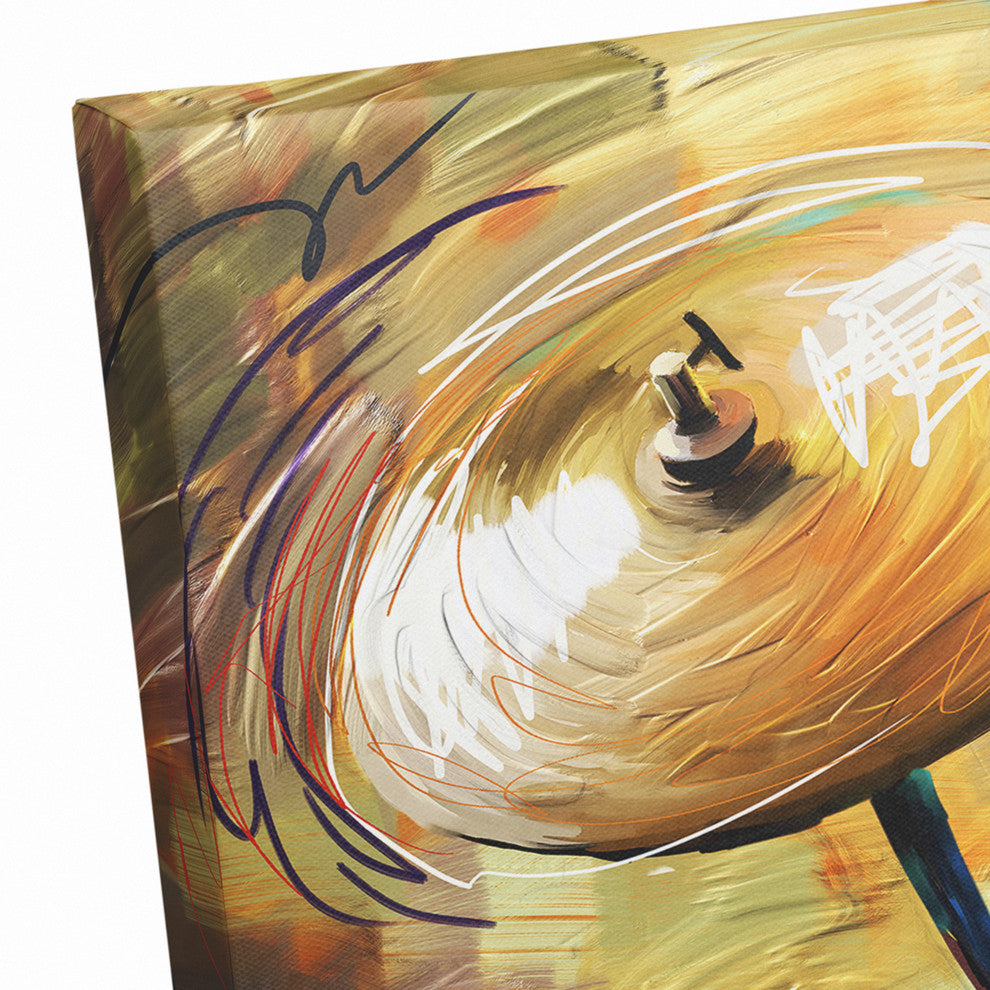 Painted Drum Set 20"x20" Print on Canvas