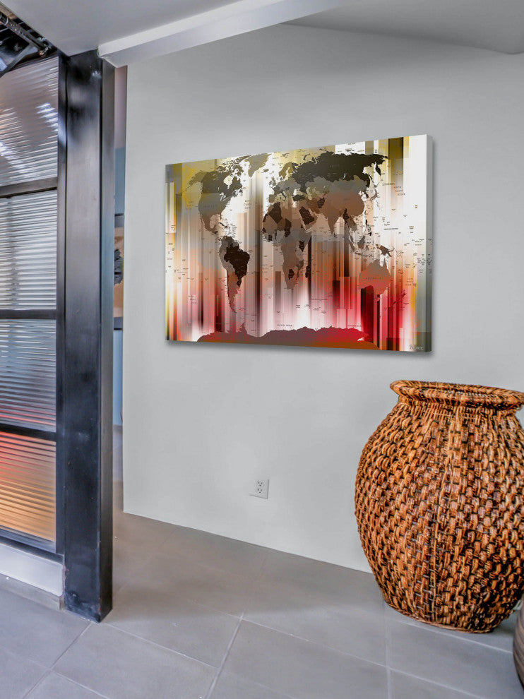 "Monde" Fine Art Canvas Print, 45"x30"