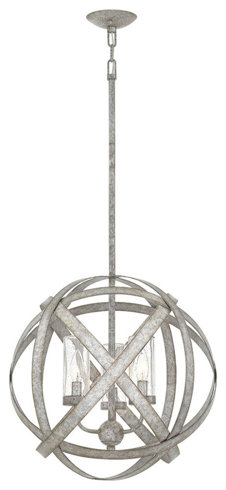 Hinkley Carson Medium Orb, Weathered Zinc