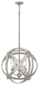 Hinkley Carson Medium Orb, Weathered Zinc