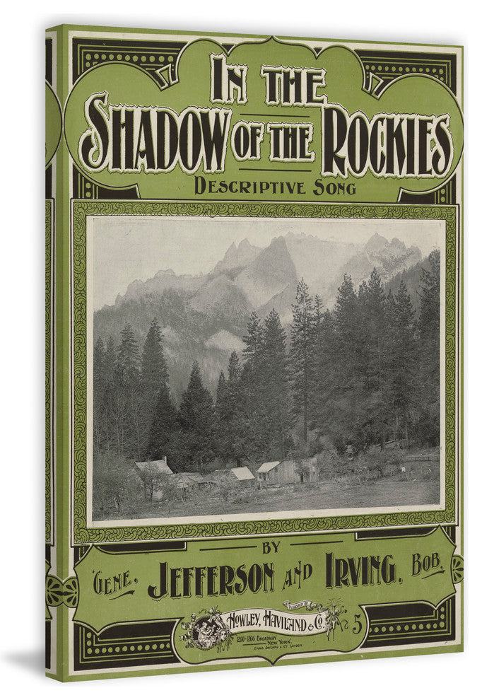 "In the Shadow of the Rockies 2" Painting Print on Wrapped Canvas, 40"x60"