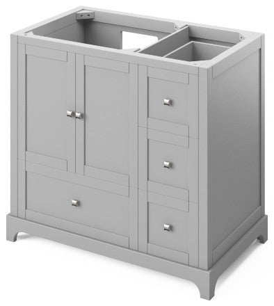 Jeffrey Alexander Addington Contemporary 36" Gray Single Sink Vanity
