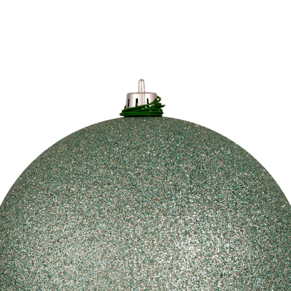 Vickerman N592040DA 8" Frosty Mint 4-Finish Ball Ornament Assortment, 4 per Bag