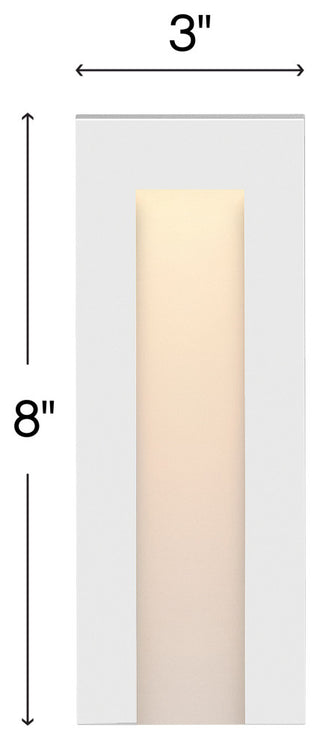 Hinkley Taper Landscape Light, Satin White, Tall Deck Sconce