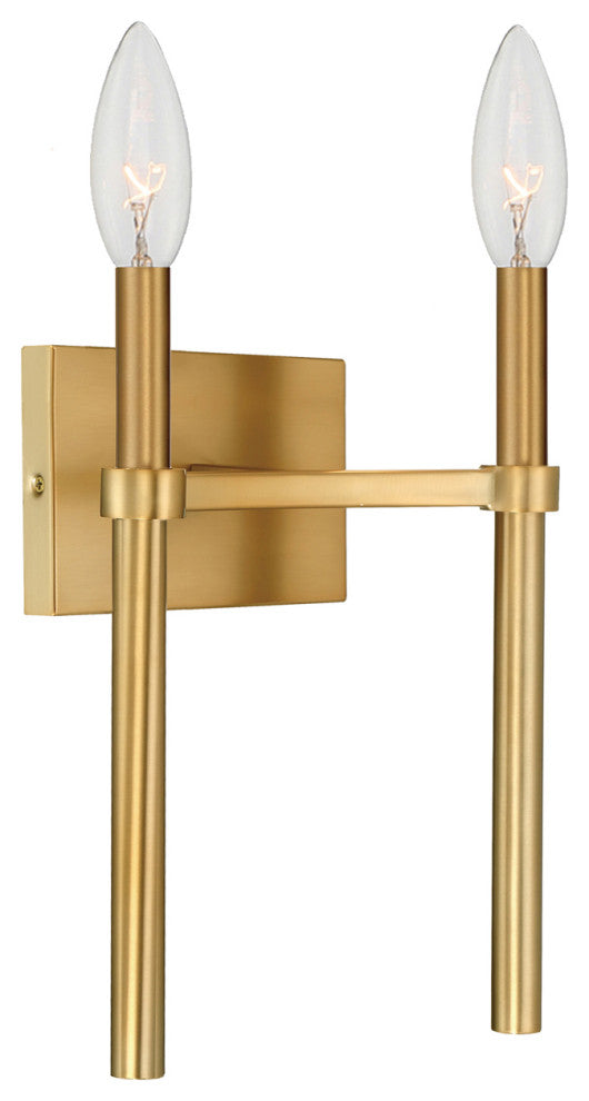 Elight 2 Light  Gold Wall Mount