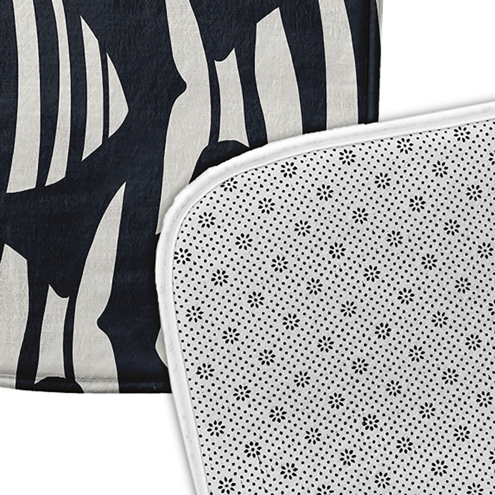 24" x 17" Swimming School Bathmat, Shark Blue