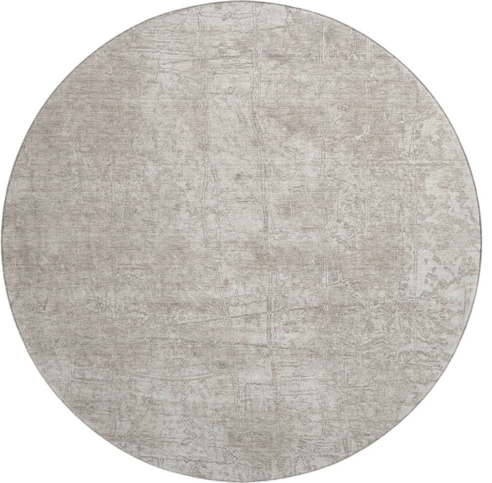 Premium Machine Washable Mayfield AMF559 Ivory 8' x 8' Round Rug