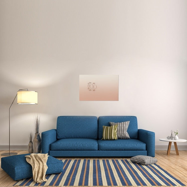 "Pink Silence" Stretched Canvas Giclee by Natalia Rublina, 36x24"