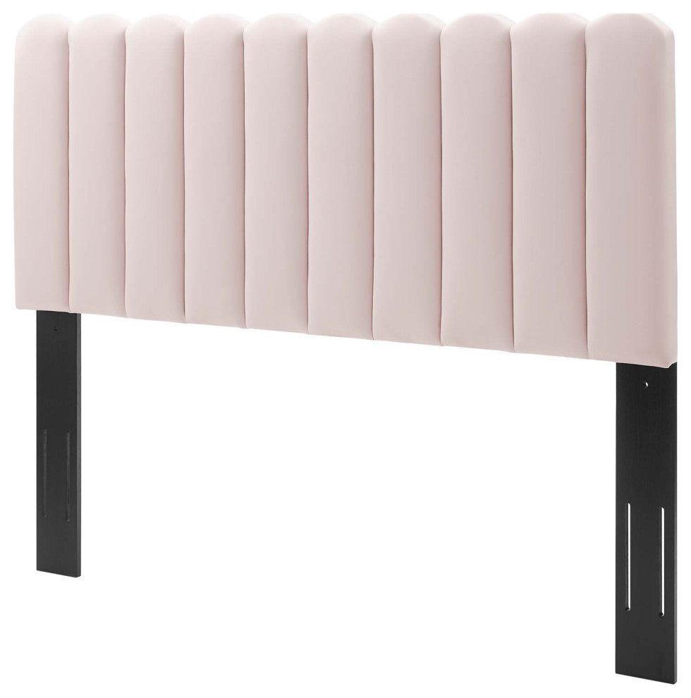 Headboard, Twin Size, Velvet, Pink, Modern Contemporary, Bedroom Master Suite