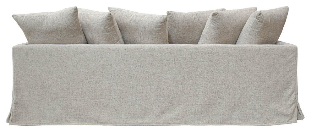 Lounge 95" Upholstered Sofa, Light Gray