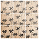 Little Arrow Design Co Watercolor Palm Tree, Black Wood Wall Mural, 4'x4'