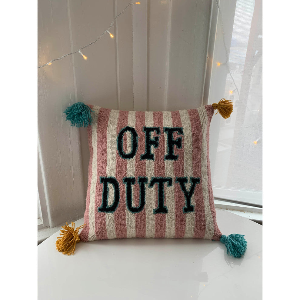 Off Duty W/Tassels Hook Pillow