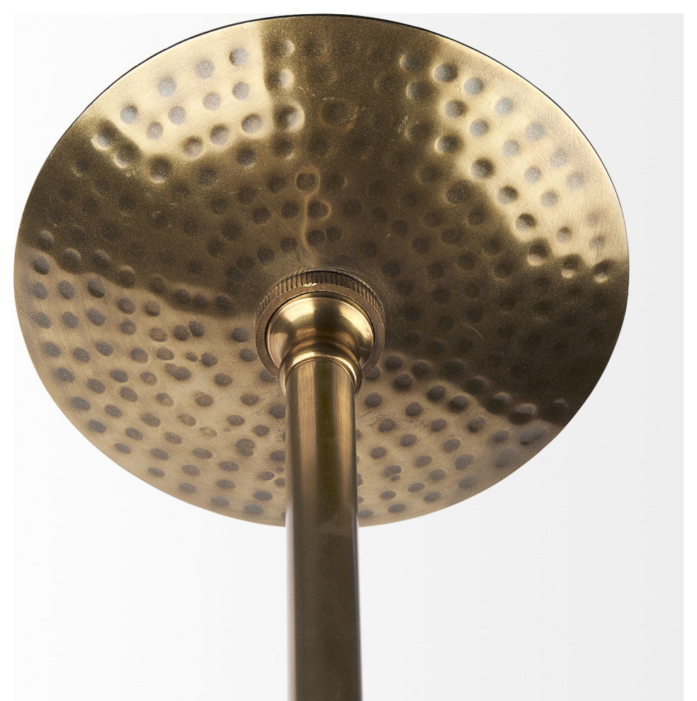 Hammered Gold Metal Hanging Pendant Light