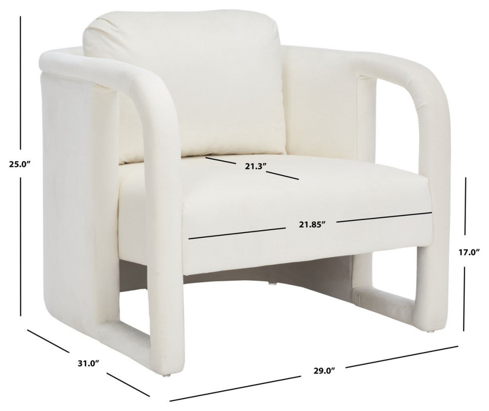 Safavieh Fifer Accent Chair, Creme