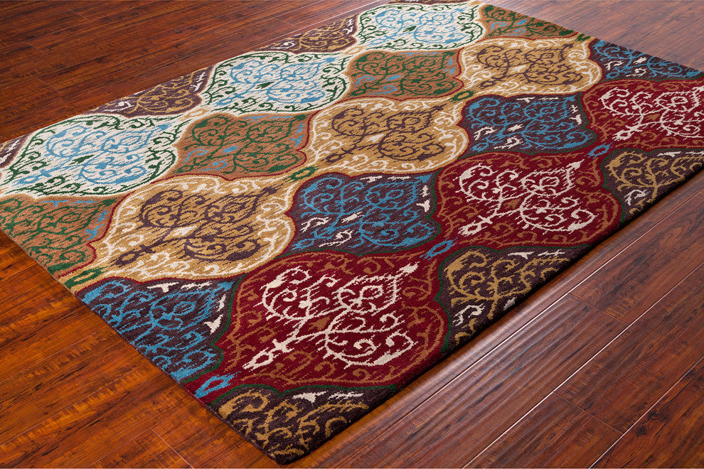 Lina Contemporary Area Rug, 7'x10'
