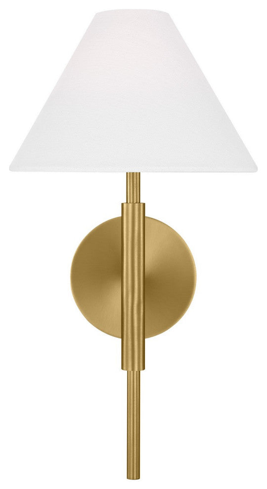 Porteau 1-Light Bath Vanity, Satin Brass