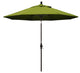 9' Bronze Collar Tilt Lift Fiberglass Rib Aluminum Umbrella, Olefin, Kiwi