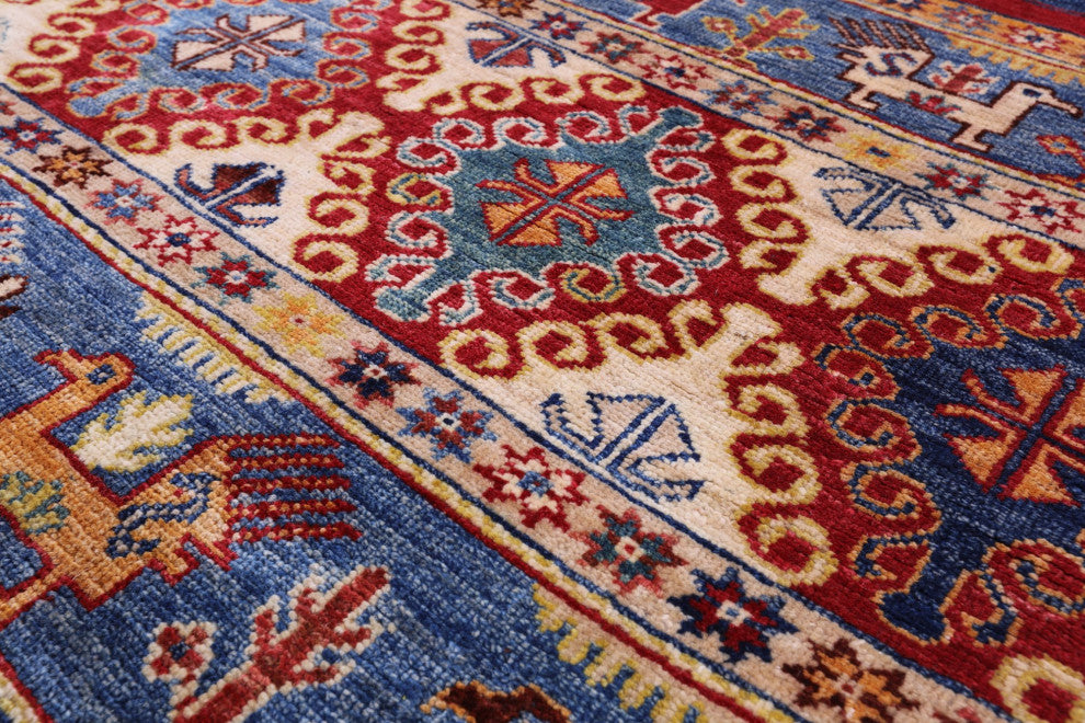 6' 8" X 9' 9" Tribal Persian Gabbeh Hand Knotted Rug Q7580