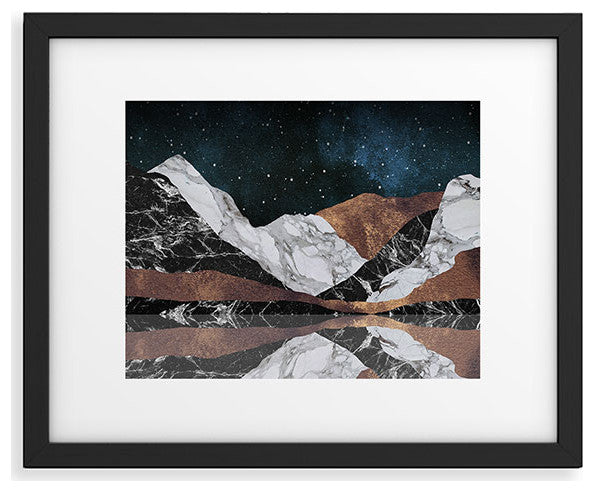 Orara Studio Landscape Mountains Framed Art Print