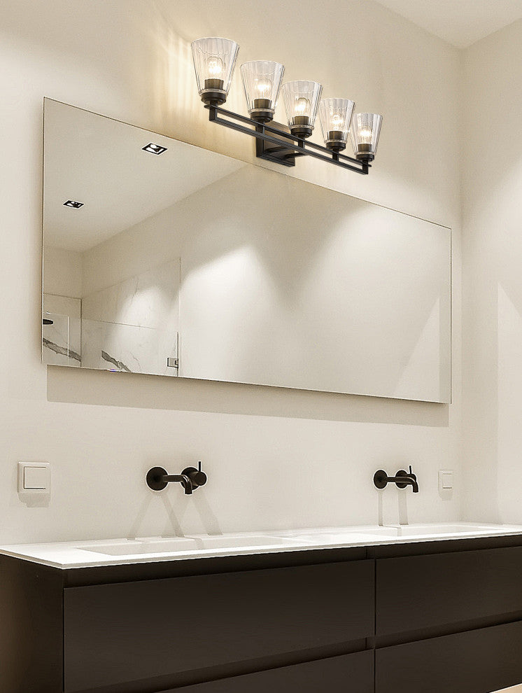 Z-LITE 5-Light Vanity, Matte Black