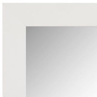 Pendleton Framed Wall Mirror, Rustic White, 34"x44"