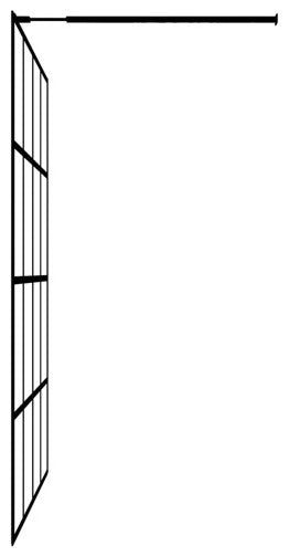 vidaXL Walk-in Shower Enclosure Bathroom Wall Panel Shower Screen Tempered Glass