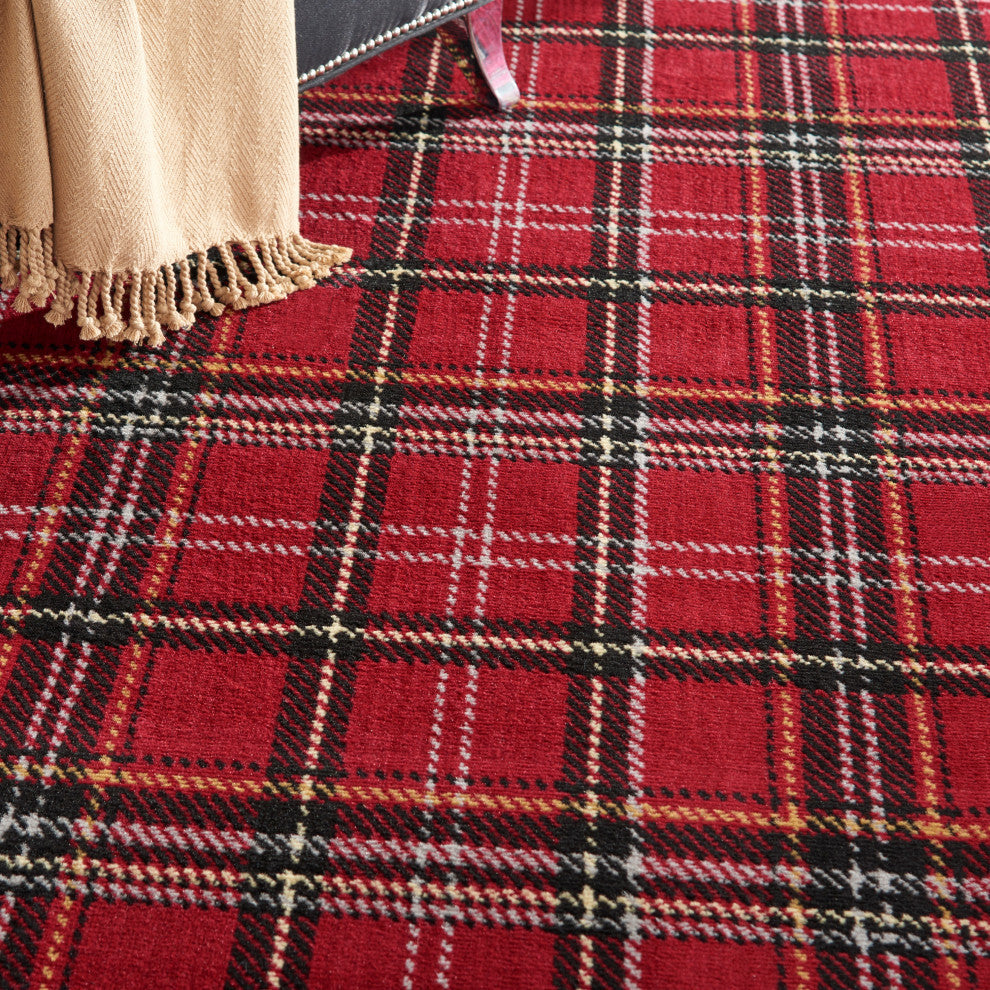 Nourison Grafix 6' x 9' Red Rustic Indoor Area Rug