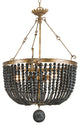 Fabian Wood Bead Chandelier