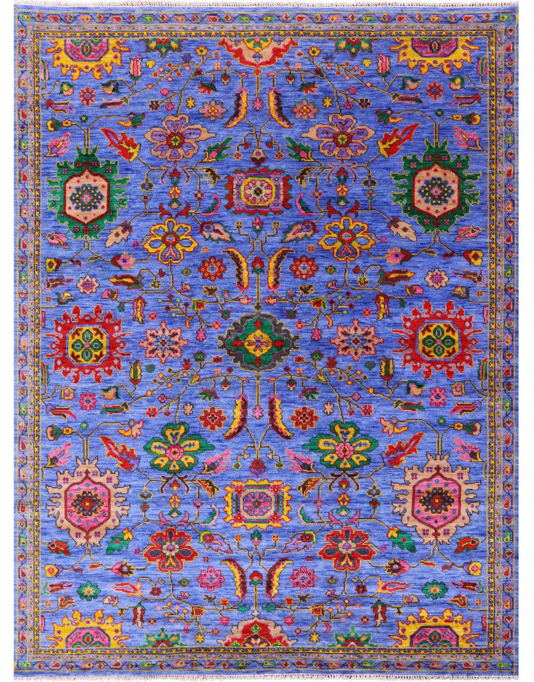 9' 1" X 11' 9" Persian Heriz Serapi Hand Knotted Wool Rug - Q13701