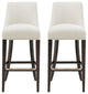 Manhattan Comfort Beever Barstool, Cream, Set of 2