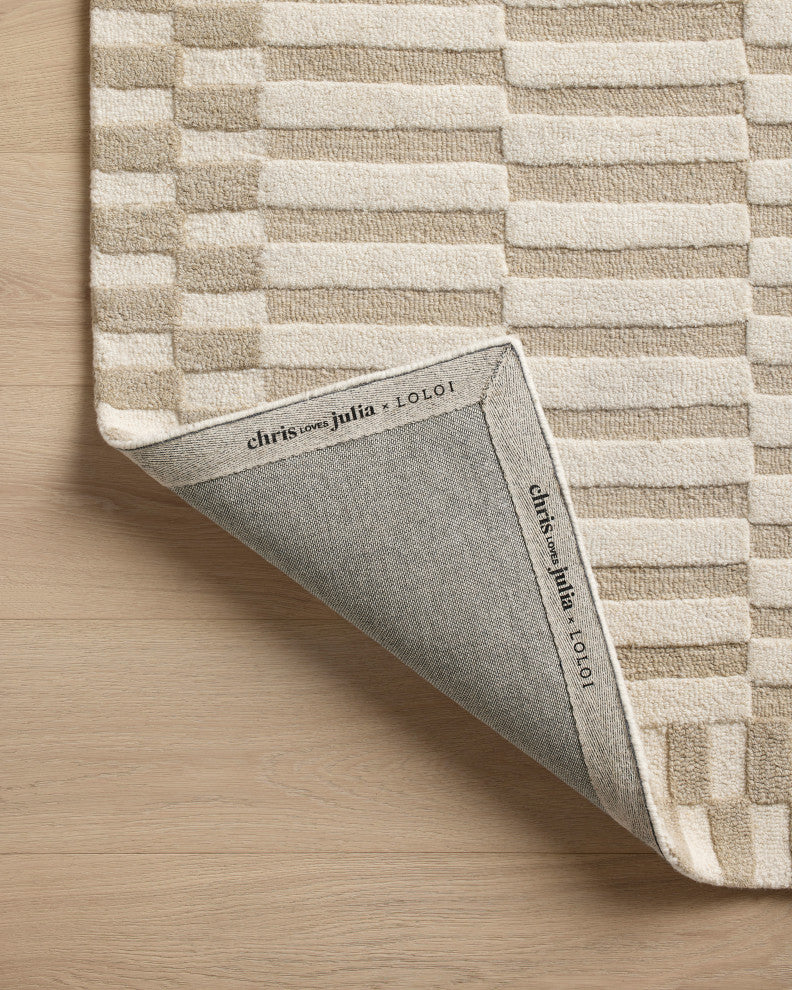Chris Loves Julia x Loloi Bradley Ivory / Beige 2'-6" x 7'-6" Runner Rug