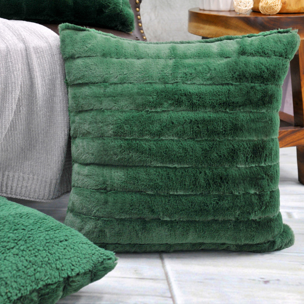 Super Mink Throw Pillow Covers, Set of 4, Eden, 20''x20''