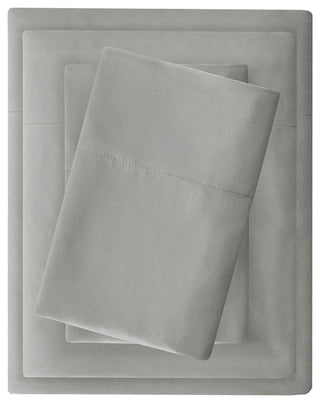 Madison Park Microcell 3M Scotchgard Moisture Treatment Sheet Set, Grey, King