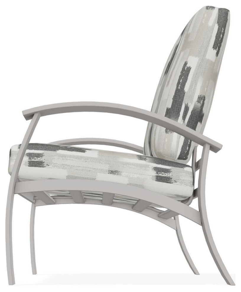 Belle Isle Cushion Deep Seating Outdoor Armchair, Dreamscape Seaglass/Warm Gray
