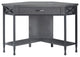 Corner Desk, Hardwood Construction With X-Shaped Accents & Full Extension Drawer